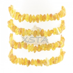 Baltic amber chips nuggets bracelet